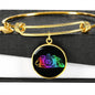 Colorful Camera Bangle Jewelry Luxury Bangle (Gold) No