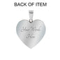 Trust in the Lord with All Your Heart! Clear Jewelry Heart Pendant Silver Bangle Yes
