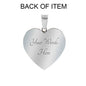 Trust in the Lord Bangle with Heart Charm White Jewelry Heart Pendant Silver Bangle Yes