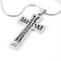 Proverbs 27:17 Premium Cross, Black Jewelry