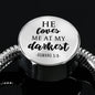 Loves me at my Darkest Circle with Durable Steel Bracelet Jewelry S/M Bracelet & Charm No