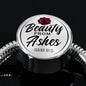 Beauty From Ashes White Circle with Durable Steel Bracelet Jewelry S/M Bracelet & Charm No