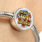 Sacrifice, Serve, Soldier(gold) Circle with Durable Steel Bracelet Circle Charm
