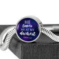 Loves me at my Darkest Color Circle with Durable Steel Bracelet Jewelry