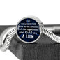 Be Bold As A Lion Circle with Durable Steel Bracelet Circle Charm