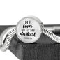 Loves me at my Darkest Circle with Durable Steel Bracelet Jewelry