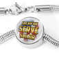 Sacrifice, Serve, Sailor(gold) Circle with Durable Steel Bracelet Circle Charm M/L Bracelet & Charm No