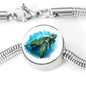 Epic Sea Turtle Charm | Premium Steel Bracelet Circle Charm M/L Bracelet & Charm No