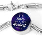 Loves me at my Darkest Color Circle with Durable Steel Bracelet Jewelry M/L Bracelet & Charm No