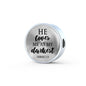 Loves me at my Darkest Circle with Durable Steel Bracelet Jewelry Charm Only No