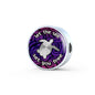 Let The Sea Set You Free, Clear Background Circle with Durable Steel Bracelet Circle Charm Charm Only No