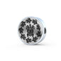 Peaceful Tribal Turtle, Clear Background Circle with Durable Steel Bracelet Circle Charm Charm Only No