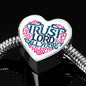 Trust in the Lord White Jewelry S/M Bracelet & Charm No