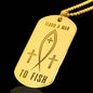 Teach A Man To Fish | 18k Gold Engraved Jewelry