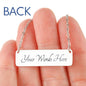 To My Daughter | Keep Near Her Heart Jewelry Stainless Steel Horizontal Bar Necklace Yes