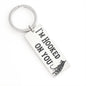 I'm Hooked On You, Fly Jewelry Stainless Steel Rectangle Keychain No