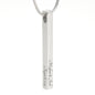 Stylish Bar Necklace With YOUR Custom Engraving | Vertical Stick Necklace Jewelry