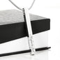 Stylish Bar Necklace With YOUR Custom Engraving | Vertical Stick Necklace Jewelry