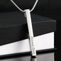 Stylish Bar Necklace With YOUR Custom Engraving | Vertical Stick Necklace Jewelry
