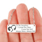 To My Daughter | Keep Near Her Heart Jewelry Stainless Steel Horizontal Bar Necklace No