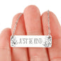 Just Be Kind Jewelry Stainless Steel Horizontal Bar Necklace No