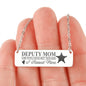 Deputy Mom | You Raised Your Hero Jewelry Stainless Steel Horizontal Bar Necklace No