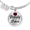 Beauty From Ashes White Circle Bangle Jewelry 