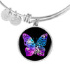 Butterflies Color Circle Bangle Jewelry 