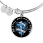 Be Still, White Circle Bangle Jewelry