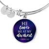 Loves me at my Darkest Color Circle Bangle Jewelry 