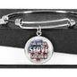 Sacrifice, Serve, Soldier(silver) | Circle Bangle Jewelry Luxury Bangle (Silver) No