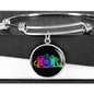 Colorful Camera Bangle Jewelry Luxury Bangle (Silver) No