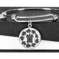 Peaceful Tribal Turtle, Clear Background Circle Bangle Jewelry Luxury Bangle (Silver) No
