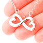 Coolest Mom Infinity Heart Necklace Jewelry