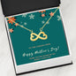 Coolest Mom Infinity Heart Necklace Jewelry