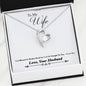 To Wife From Husband - Broken Road Jewelry 14k White Gold Finish