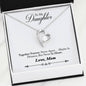 Daughter Love Mom - Together Forever Jewelry 14k White Gold Finish