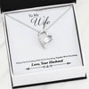 To Wife From Husband - We Are Everything Jewelry 14k White Gold Finish 