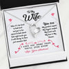 To Wife From Husband - Forever Love Heart Necklace Jewelry 