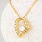 To Daughter Love, Dad - Love Forever Heart Necklace Jewelry
