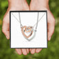 Interlocking hearts template gift for daughter