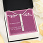 Dearest Mom, Custom Engraved 2 Sided Necklace Jewelry Engraved Stick Necklace - 2 Sides (Stainless Steel)