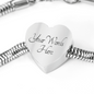Heart Charm Bracelet Jewelry S/M Bracelet & Charm Yes