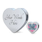 Trust in the Lord Clear Jewelry Heart Charm Only Yes