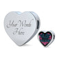Trust in the Lord Black Jewelry Heart Charm Only Yes