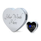 Love Never Fails, Police Heart Charm Bracelet Jewelry Heart Charm Only Yes