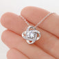 Be You -- Great Customizable Gift - Love Knot Necklace