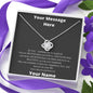 Be You -- Great Customizable Gift - Love Knot Necklace