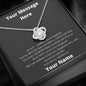 Be You -- Great Customizable Gift - Love Knot Necklace
