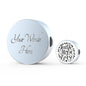 Faith Hope Love, White Background Circle with Durable Steel Bracelet Circle Charm Charm Only Yes